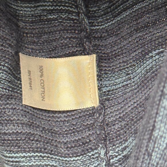 Pure Jill Womens Striped Blue Knit Top sweater Cotton size medium s/m - Picture 3 of 11